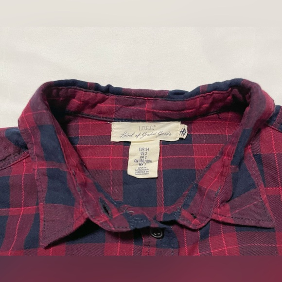 H&M Cotton Plaid Shirt - Picture 3 of 8